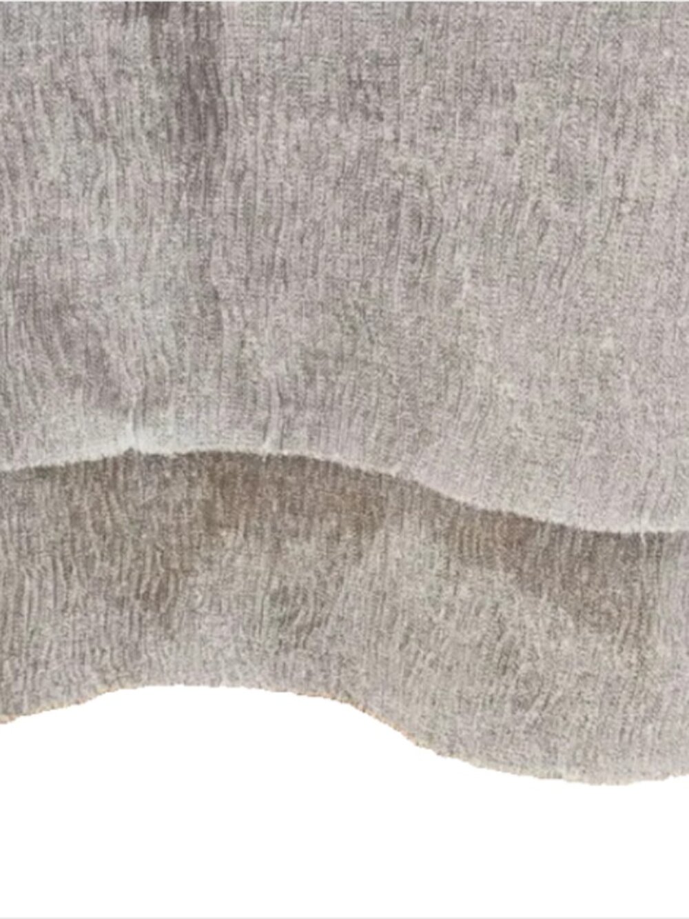 Chico's Size 0 (X-Small) Sheer Shiny Silver Blouse 2 Layers Stretch Long Sleeve - Picture 4 of 9